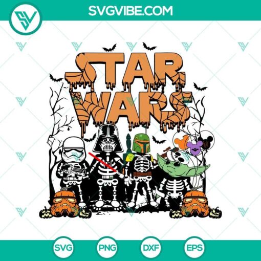 vintage star wars halloween svg dxf eps png cut files