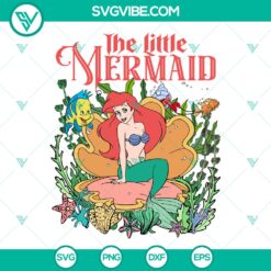 Vintage The Little Mermaid SVG | Ariel Disney Princess Cut Files