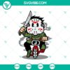 Voorhees riding bike Halloween SVG design for horror enthusiasts.