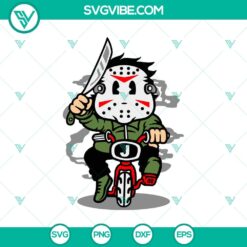 Voorhees Ride Bike SVG, Horror SVG, Halloween SVG