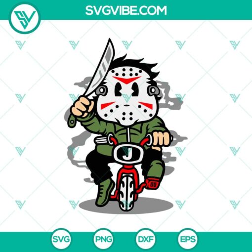 voorhees ride bike svg horror svg halloween svg