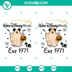 Walt Disney World 1971 Halloween SVG | Retro Disney Holiday Cut Files