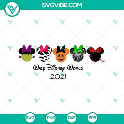 walt disney world 2021 svg disney minnie head svg minnie halloween svg disney halloween svg