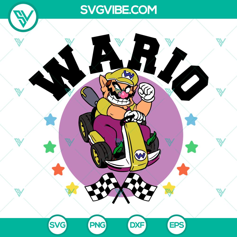 Wario SVG | Mario Kart Racing Villain Cut Files Wario SVG | Mario Kart Racing Villain Cut Files