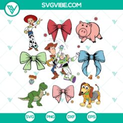 Watercolor Coquette Bows Toy Story SVG | Disney Spring Cut Files