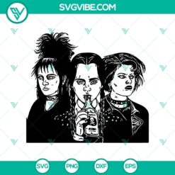 Wednesday Addams Lydia Deetz Nancy Downs SVG, Halloween SVG, Movie SVG, Horror SVG