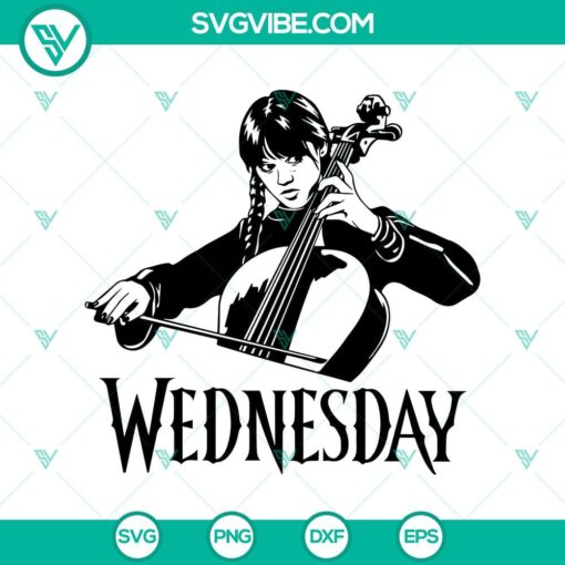 wednesday play violin svg wednesday addams svg