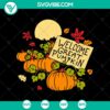 Welcome Great Pumpkin SVG with Pumpkin Night and Halloween theme, perfect for fall and autumn decorations.