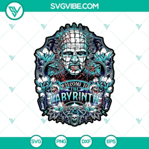 welcome to the labyrinth svg pinhead svg horror svg