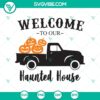 Haunted house SVG design with Halloween elements and October 31 theme.