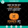 Pumpkin circumference division SVG for Halloween, Oct 31. Spooky design.