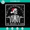 Dead Inside Holiday Season SVG with Halloween, Scary, Horror elements for digital use.