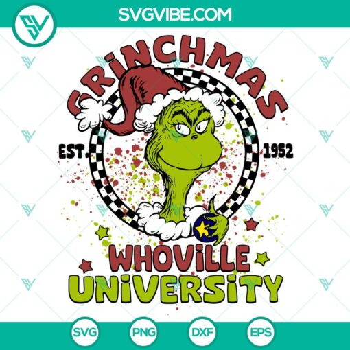 whovillee university christmas svg dxf eps png files