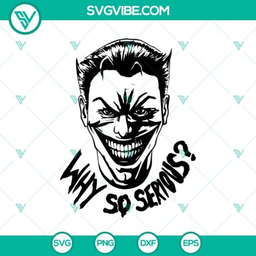 why so serious svg joker svg scary svg