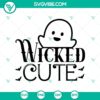 Wicked Cute and Scary Halloween SVG design, perfect for Halloween crafts and projects.