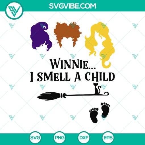 winnie i smell a child witch svg hocus pocus svg halloween svg