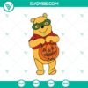 Winnie the Pooh Halloween SVG with pumpkin, Disney Halloween design for digital products.
