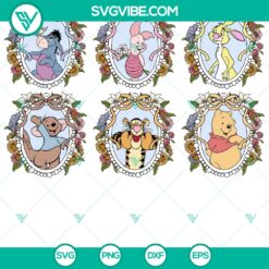 Winnie the Pooh and Friends SVG Bundle | Mirror Bow Cut Files