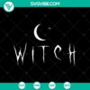 Witch Night Moon SVG featuring Halloween, scary, Oct 31 elements perfect for spooky holiday crafts and decor.