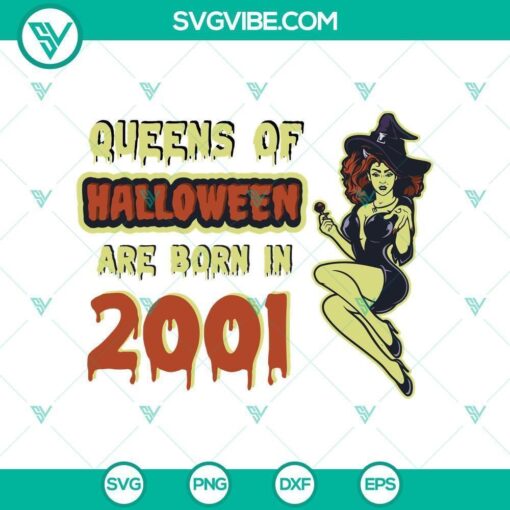 witch queens of halloween are born in 20 svg horror svg halloween svg scary svg