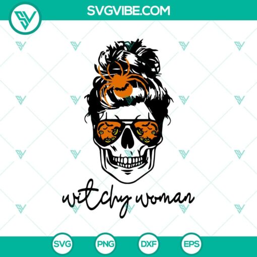 witchy woman svg skull woman svg halloween svg