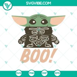 Halloween, Star Wars SVG, SVG Files, Yoda Boo SVG, Baby Yoda Halloween SVG, 8