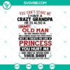 Crazy Grandpa Halloween SVG with bold quotes for spooky designs and crafting projects.