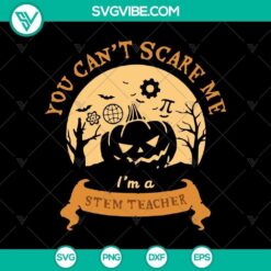You Can’t Scares Me I’m a Stem Teacher SVG, Scary SVG, Halloween SVG