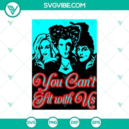 you canC3A2t sit with us svg scary svg halloween svg