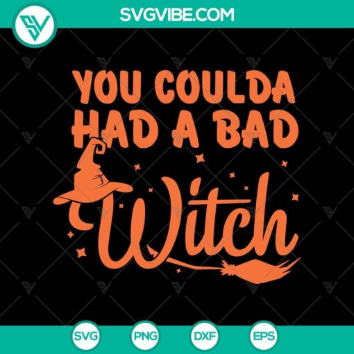 you coulda had a bad witch svg halloween svg scary svg oct 31 svg