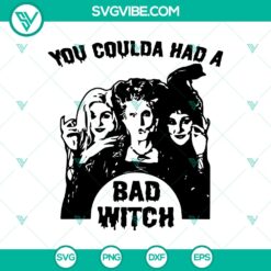 Halloween, Hocus Pocus SVG, SVG Files, You Coulda Had A Bad Witch SVG, 2