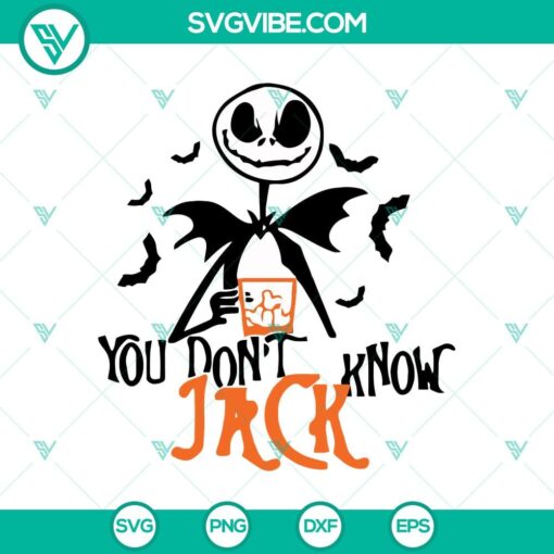 you don8217t know jack svg jack skellington svg the nightmare before svg halloween svg