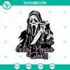 Spooky Halloween themed SVG with ghost design for horror movie fans, "You Like Scary Movies Too!" - perfect for Halloween crafts.