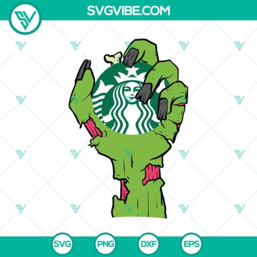 zombie hand starbucks svg starbucks halloween svg zombie svg